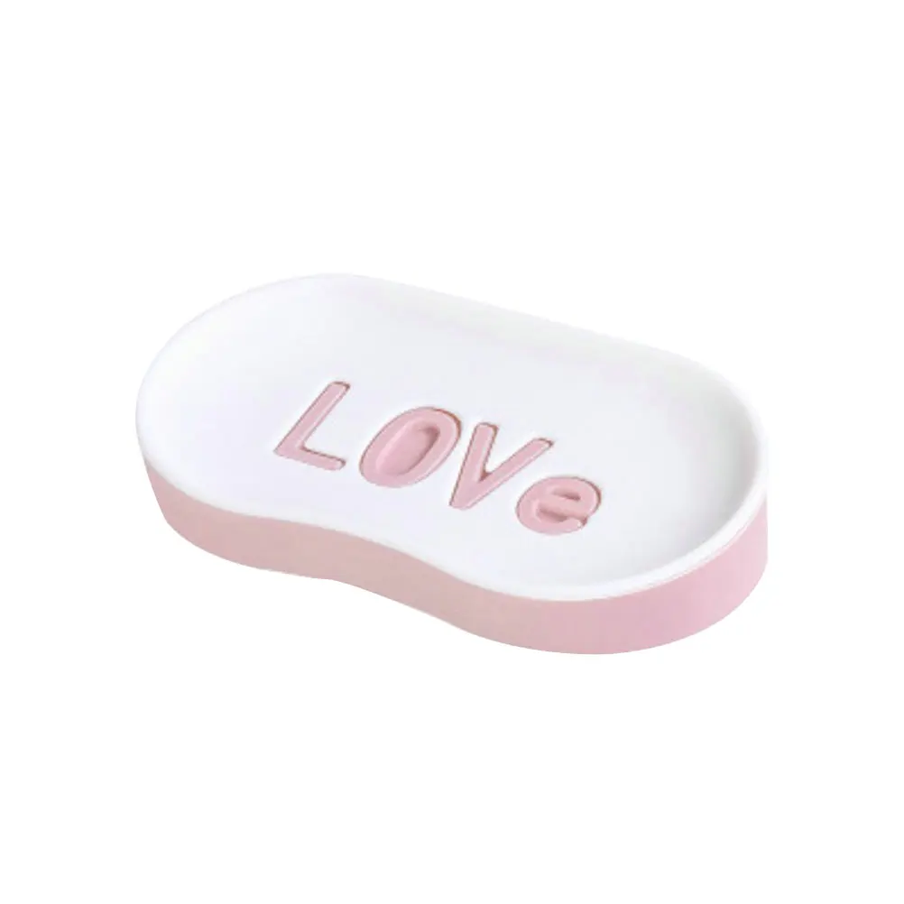 

Box Layer Drain Water Wall Mount Smooth Surface Bathroom Kitchen Bathroom Soap Holder Portable Soap Container Holder