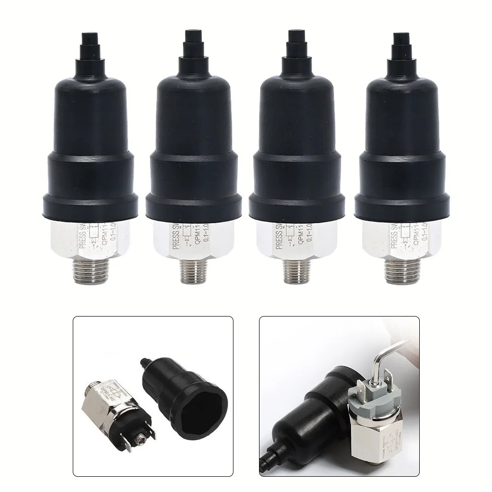 

Adjustable Air Pressure Switch for Professional Use Range 15 140psi Metal Construction for Compressor Applications