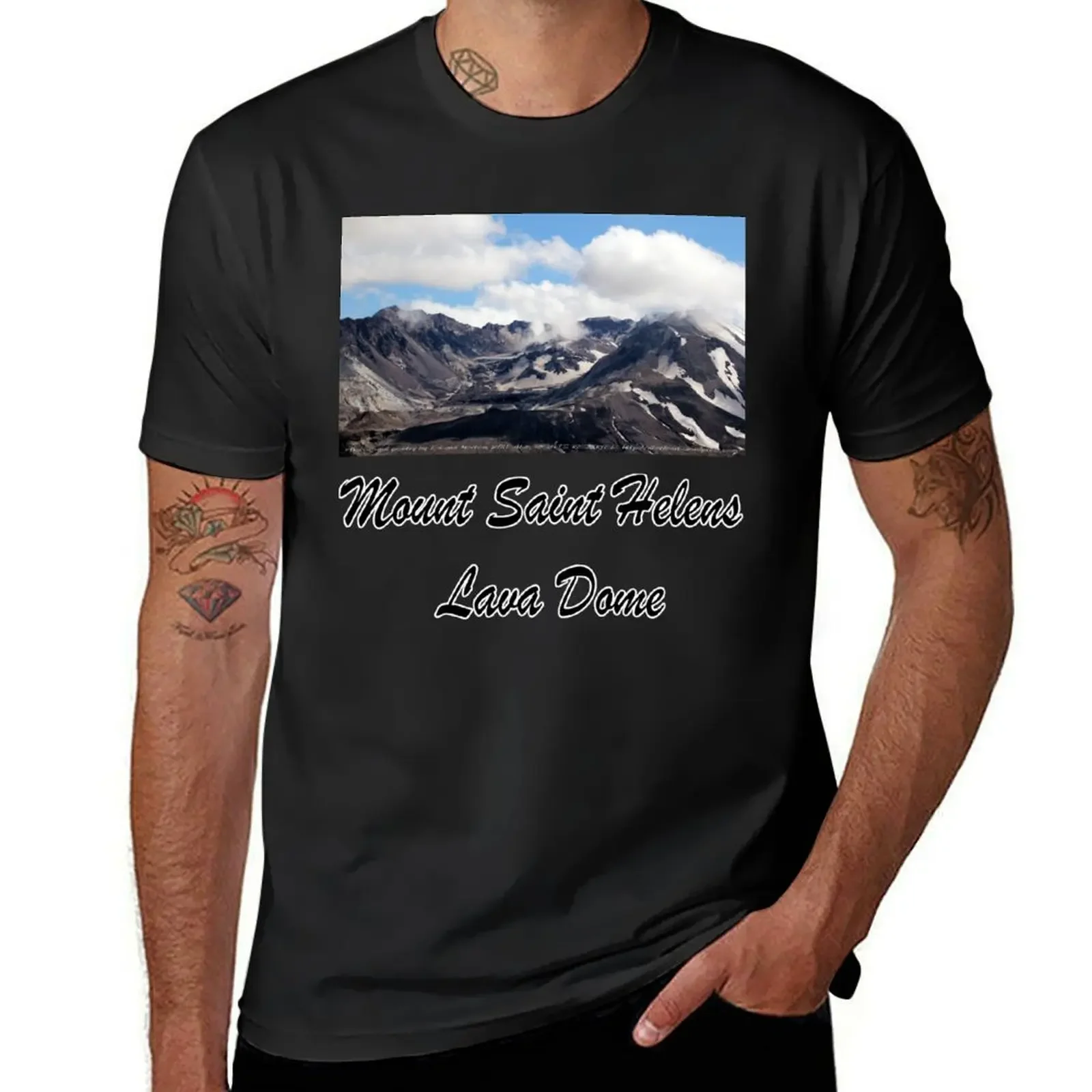 Mount St Helens lava dome 2 T-Shirt plus size clothes sublime sweat vintage t shirts compression shirt men