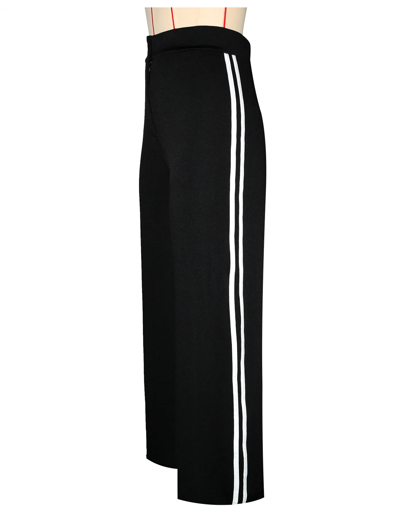 Hose Frauen Breites Bein Lange Hosen Slim Fit Hohe Taille Gestreifte Gerade Hosen Y2k Streetwear Capris Elegante Casual Arbeit 2025