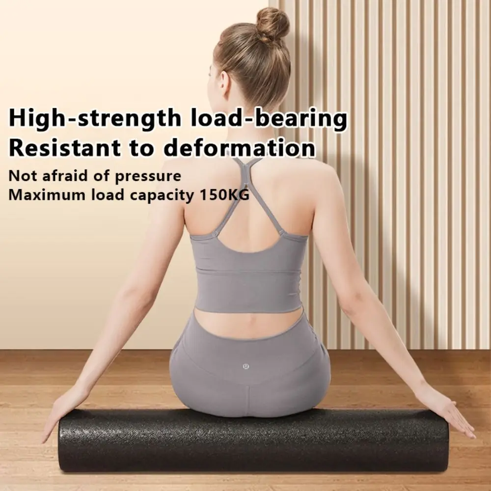 Simple High-Density Foam EPP Yoga Foam Roller Black Solid Foam Shaft Solid Foam Roller Portable Yoga Column Body Exercises view 2