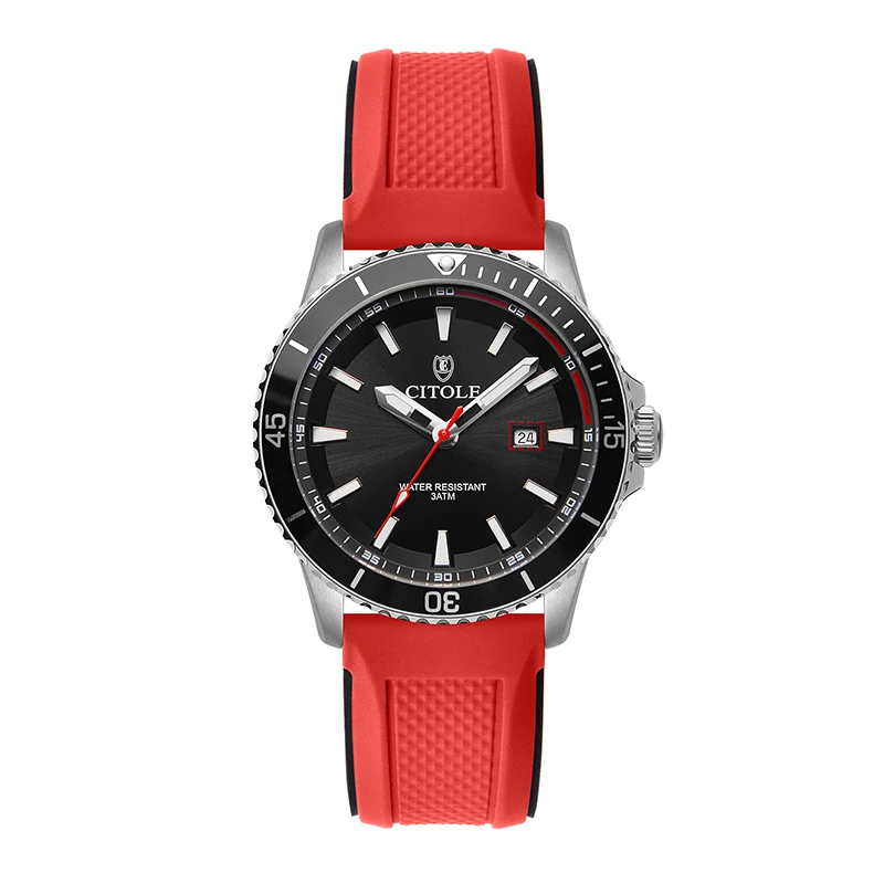 CITOLE CT2001 فاخر كوارتز ميوتا 2115 ساعات مقاوم للماء تاريخ الحركة ساعات المعصم ساعة reloj homb