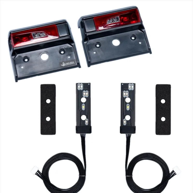 ไฟท้าย LED จำลองและแผงวงจรไฟสำหรับรถบรรทุก RC Tamiya ขนาด 1/14 สำหรับรถบรรทุก SCANIA 770S 6X4 8X4 56368 R620 อุปกรณ์เสริมรถยนต์