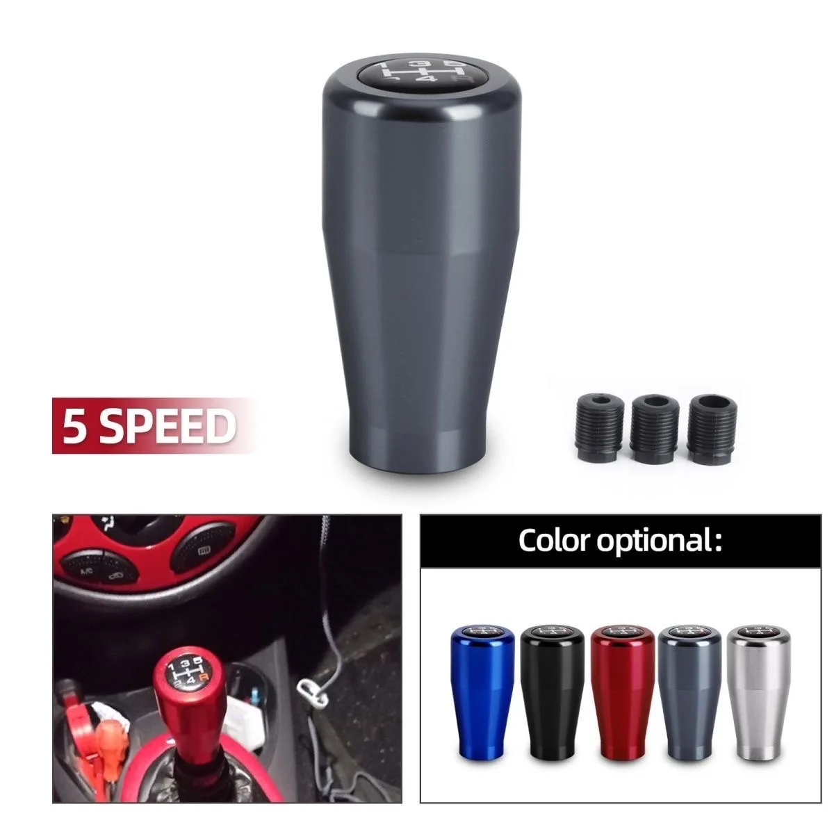 

Универсальная автомобильная алюминиевая ручка переключения передач, ручка переключения передач, ручка переключения передач с механической коробкой передач AT MT