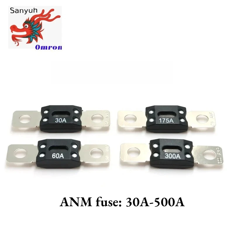 

Автоматический предохранитель высокой емкости 70 мм x 16 мм ANM AMM MEGA 40A 60A 80A 175A 400A 500A Болт на автомобильном предохранителе 32 В 125 В Медные автомобильные предохранители