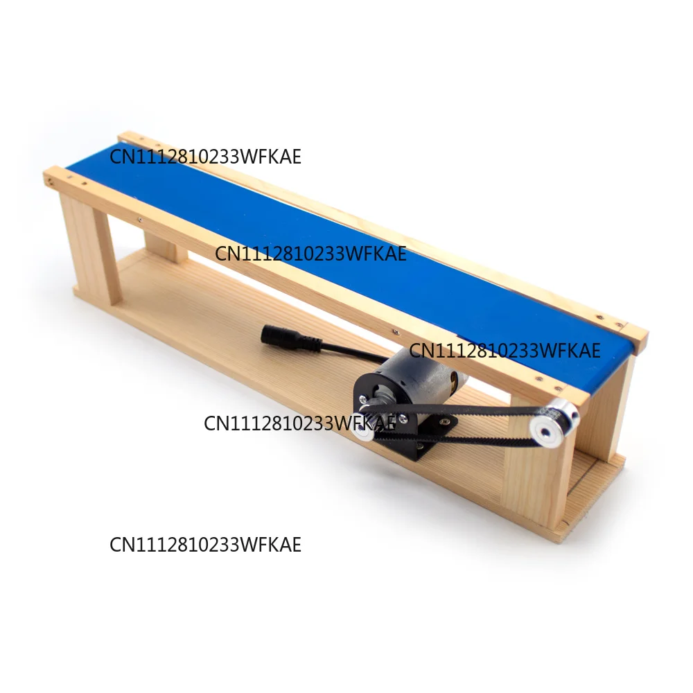For AC 100-240V DIY Mini Desktop Conveyor Belt 5x70CM Elevator Model Friction Teaching Science Experiment Device 0-6000RPM