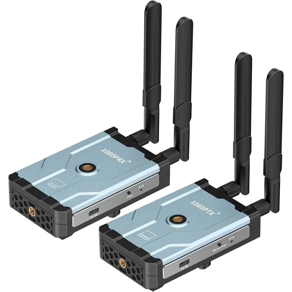 

Беспроводной HDMI-передатчик и приемник, беспроводной HDMI-удлинитель на 500 м (1640 т) с выходом Loop Out, 5,8 ГГц, 1080P или потоковая передача с DSLR, ноутбука, сетевого устройства