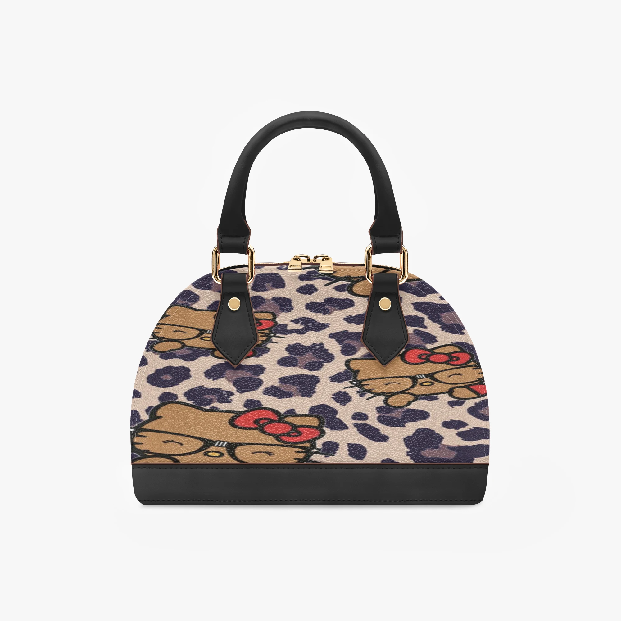 

Новая женская сумка - художественная сумка с леопардовым принтом Hello Kitty, дизайнерская сумка для вечеринок, высококачественная и прочная сумка-ракушка