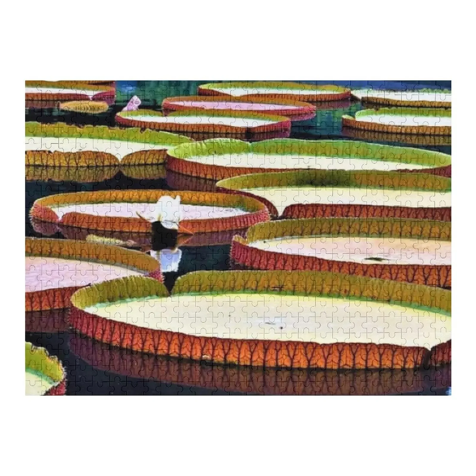 

Lily Pads Jigsaw Puzzle Customs With Photo Wood Adults Wooden Decor Paintings Puzzle