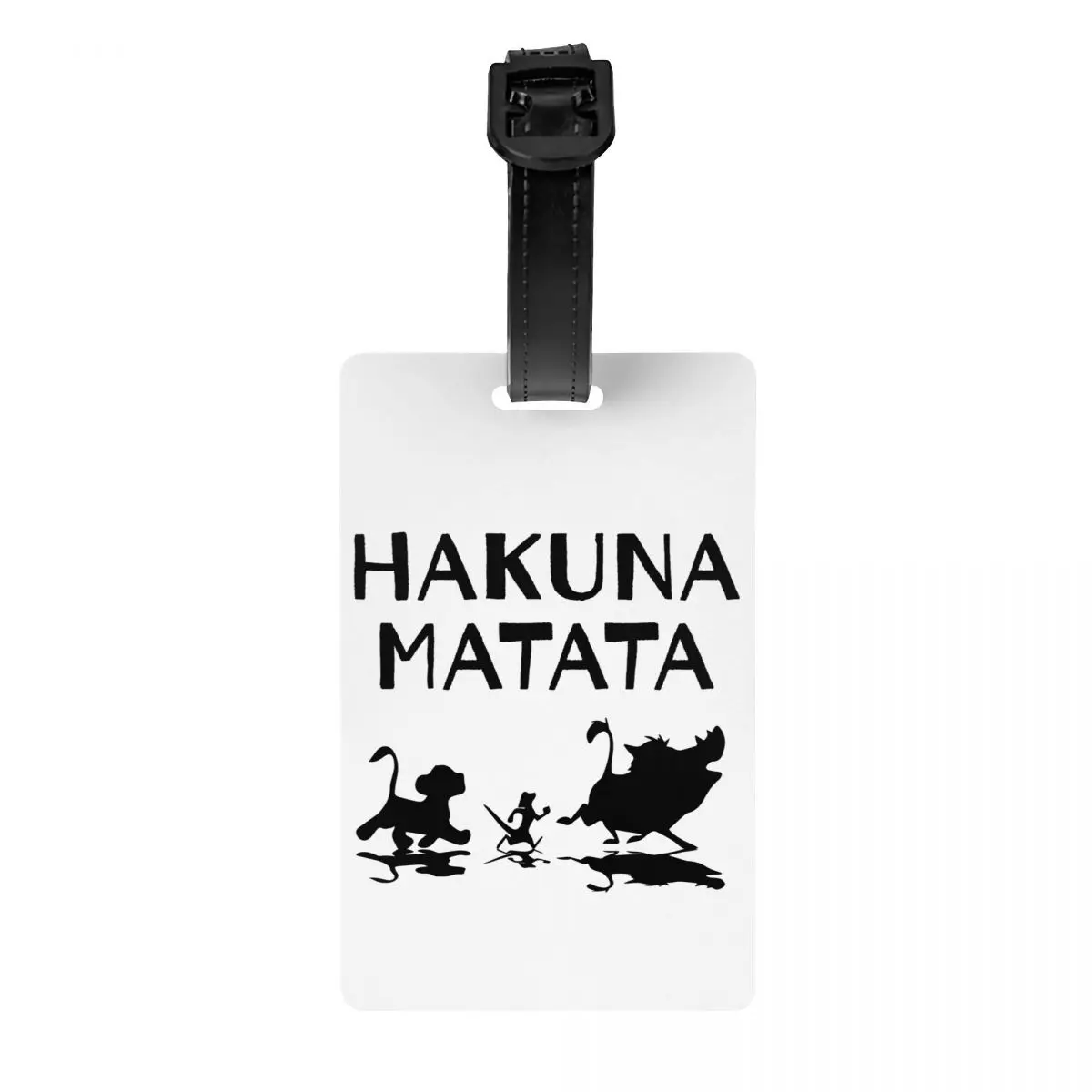 

Custom Hakuna Matata Luggage Tag Timon Pumba Suitcase Baggage Privacy Cover ID Label