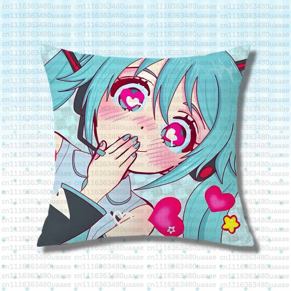 M-Miku-es 01 Printed Cushion Pillow Case Covers Fantasy Inspired Sofa Home Room Decor