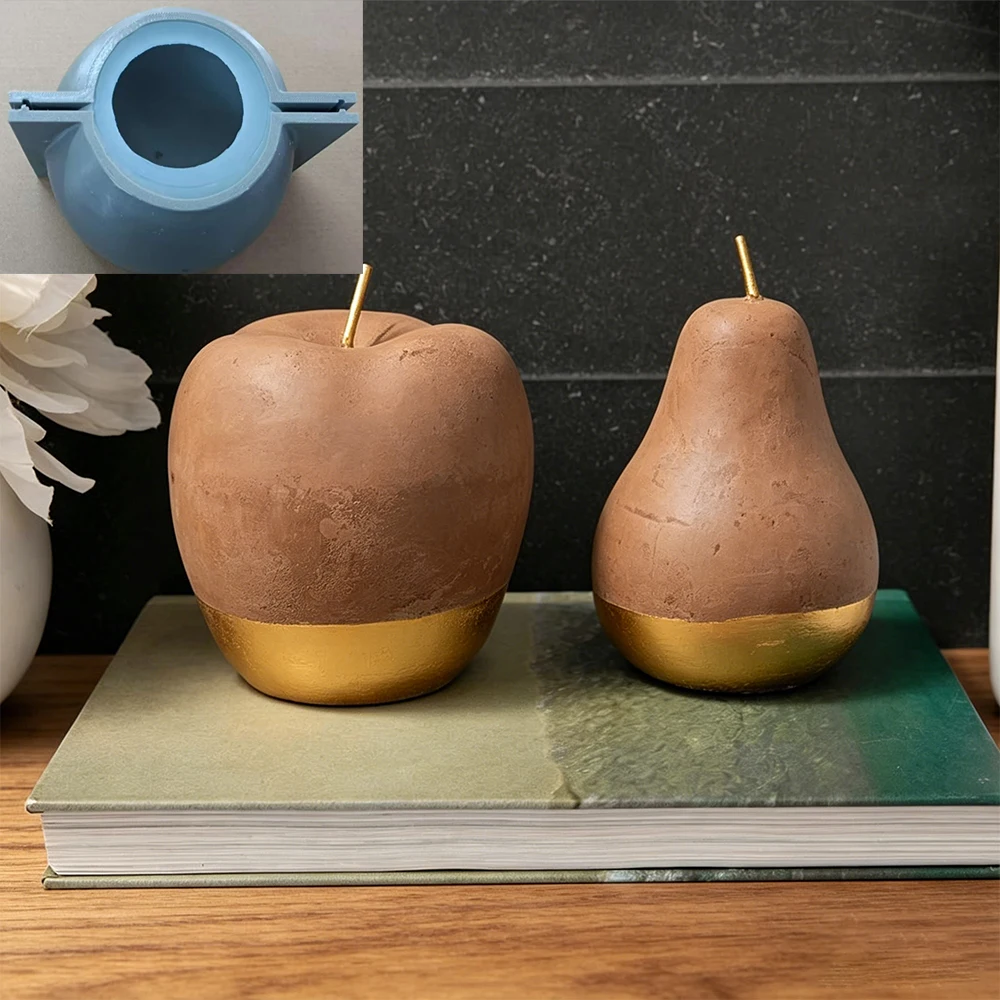 apple-pear-cement-mold-–-diy-concrete-fruit-mold-reusable-silicone-mold-for-gypsum-plaster-resin-faux-fruit-display