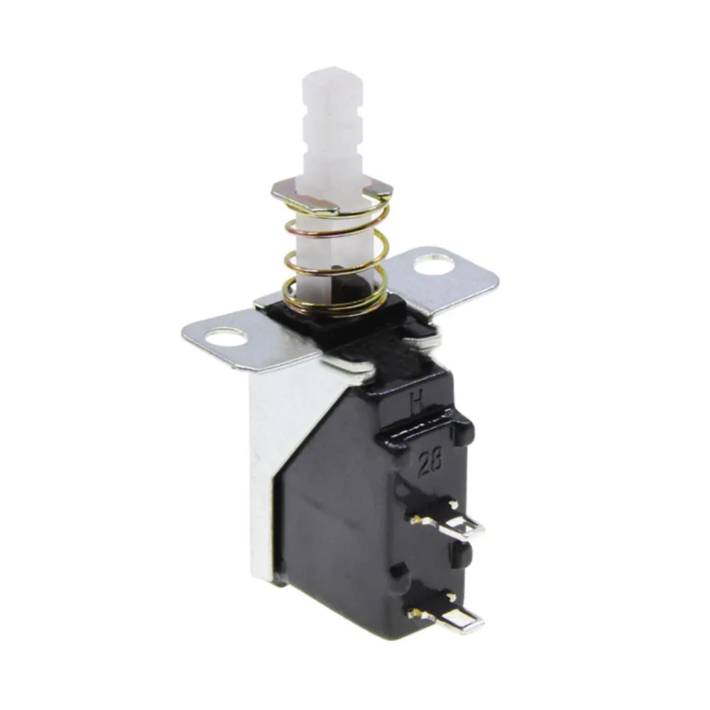 1-5Pcs Straight Key Self-Locking switch KCD-A10 SW-3 A04 Power Switch 2Pin Outer Spring 5A For Range Hood