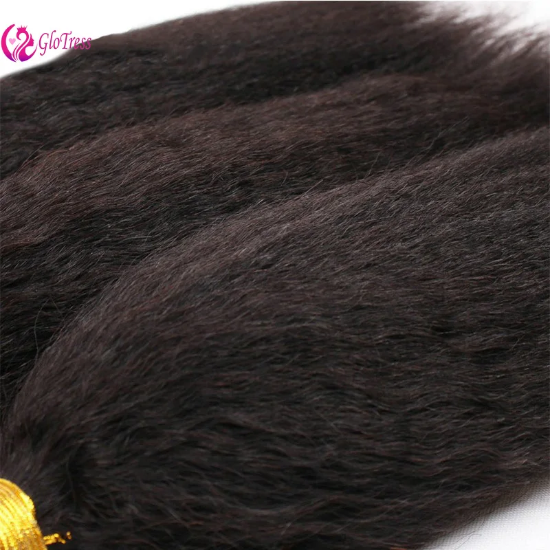 Kinky Straight Bundles Human Hair 8-30 Inch 3 Bundles 100g/ Bundle 100% Unprocessed Brazilian Virgin Remy Wig Natural Color