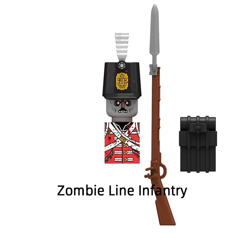 The Zombie Line Infantry Wehrmacht Micah Judge Coffee Shop Waiter Capitalist Presiden Fusako Model Blocks MOC Bricks N109-N116