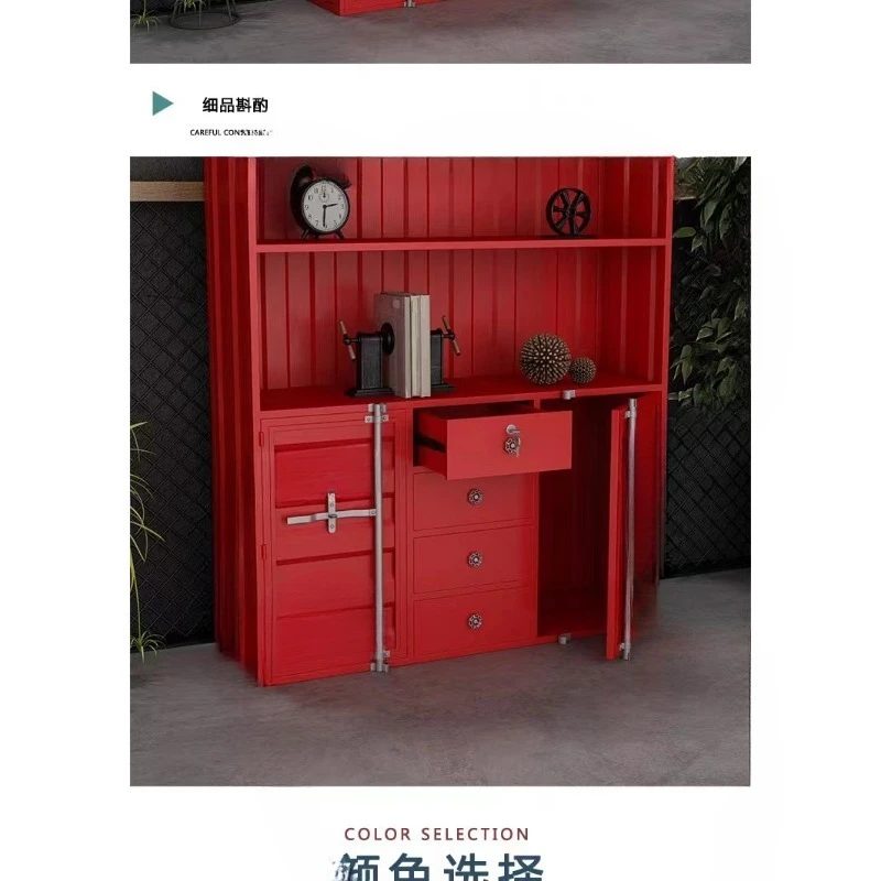 Display Cabinet Product Display Cabinet Hand Cabinet Industrial Wind Container Shelf
