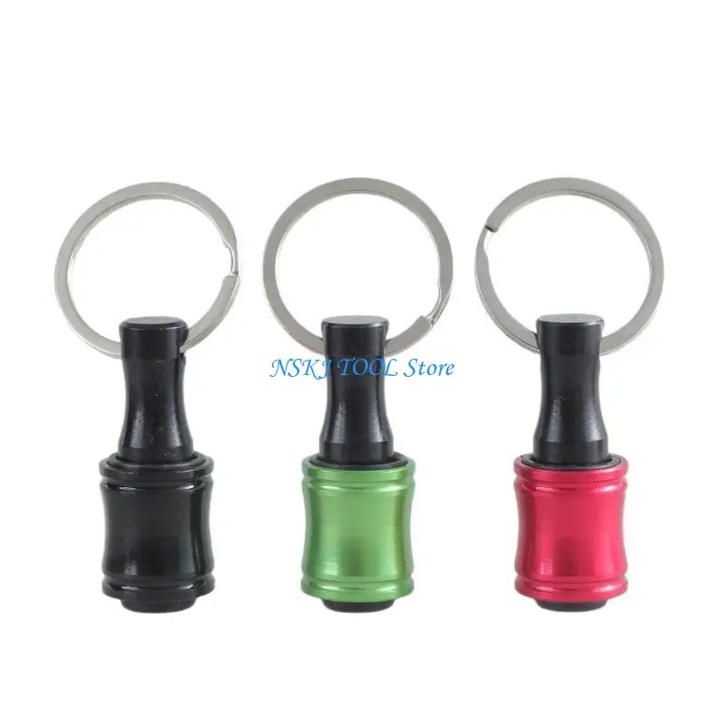 

L8RC 6Pcs 1/4inch Shank Screwdriver Bit Holder Extension Rod Keychains Screw Adapter Drill Portable Handheld Bit Holder