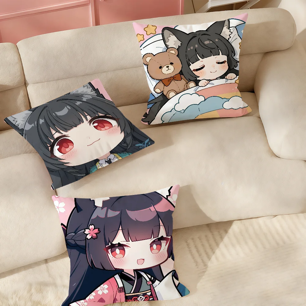 

Наволочка Game Z-zenless Z-zone Z-zero Hoshimi Miyabi, подходит для спален, гостиных, автомобилей, украшения дома