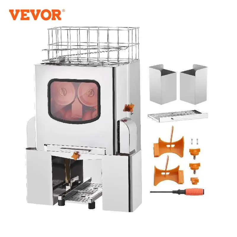 

VEVOR Commercial Orange Juicer Machine 120W Automatic Juice Extractor Stainless Steel Orange Squeezer 20 Oranges/Minute