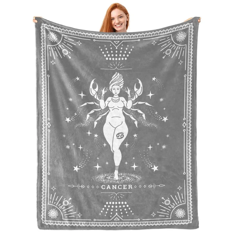 اثني عشر كوكبة بطاقات التارو بطانية مطبوعة ل أريكة سرير السفر التخييم غرفة المعيشة مكتب تكييف بطانية