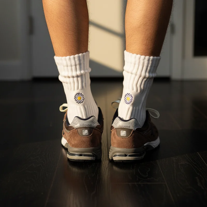 Chaussettes de travail en coton pour hommes, chaussettes longues rembourrées et respirantes, chaussettes décontractées pour hommes, chaussettes de cyclisme