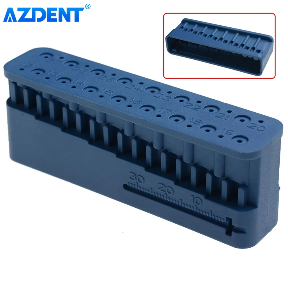 

AZDENT Dental Endodontic Ruler Endo Block Files Drill Measuring Instrument Tools Dispenser Stand Holder Dentistry Tool Accessory