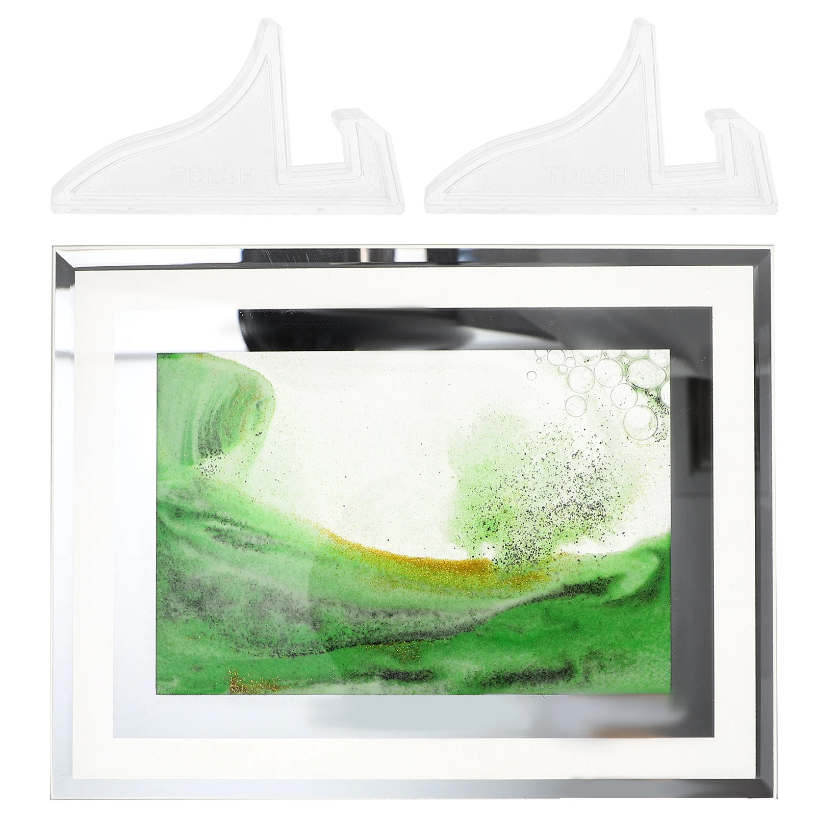 تتحرك الرمال صورة فنية ثلاثية الأبعاد الرمال المتحركة اللوحة ديكور المنزل سطح المكتب زخرفة الهدوء الاسترخاء المشهد الرمال اللوحة الرمال المتحركة #3