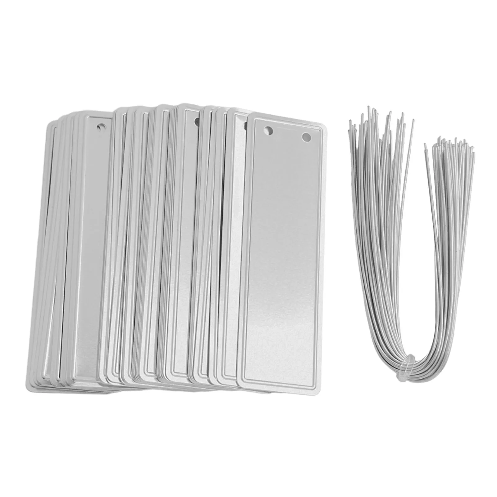 

Pencil Aluminum Plant Labels Garden Plant Tags Double-eyelet Design High-quality Aluminum Metal Wires Included For Garden Plants