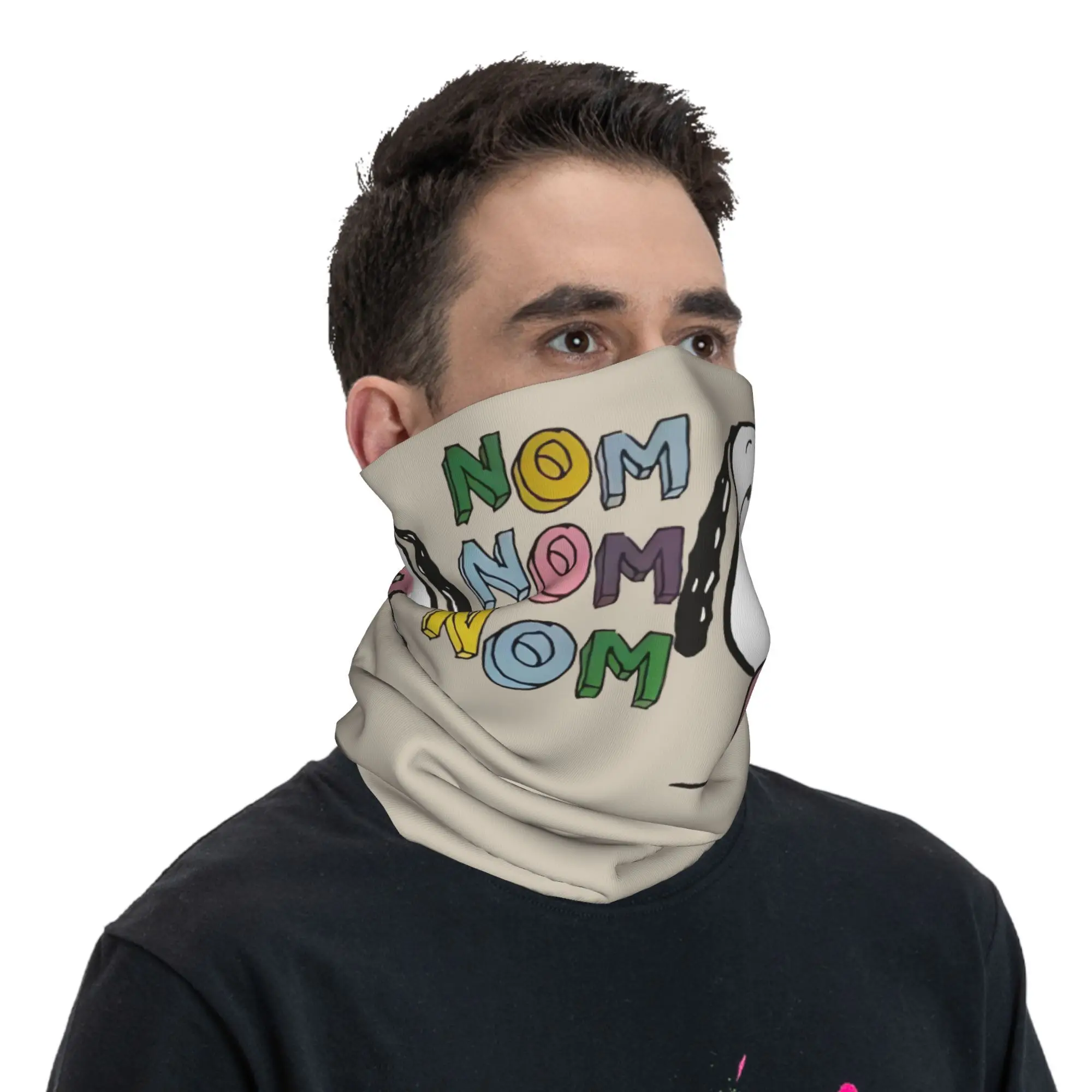 Ghetta per il collo retrò personalizzata S-Snoopys Uomo Donna Protezione UV Sciarpa Bandana invernale con arachidi per l'escursionismo