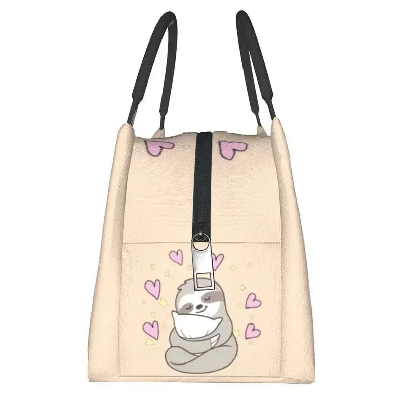 

Insulated Lunch Bag Women Sloth Cartoon Pattern Portable Lunch Container for Outdoor Multifunction Meal Food Box