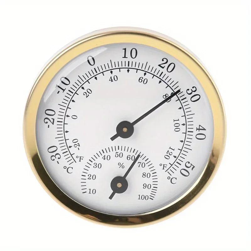 Mini 2 in 1 Thermometer Hygrometer Wall Mounted Mechanical Analog Temperature Gauge Humidity Meter