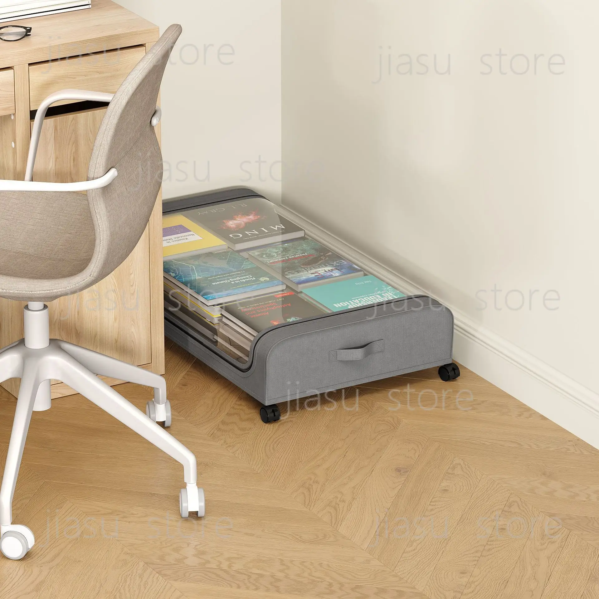 Under the bed dust storage box with gurney under the bed rack simple clothes shoes storage