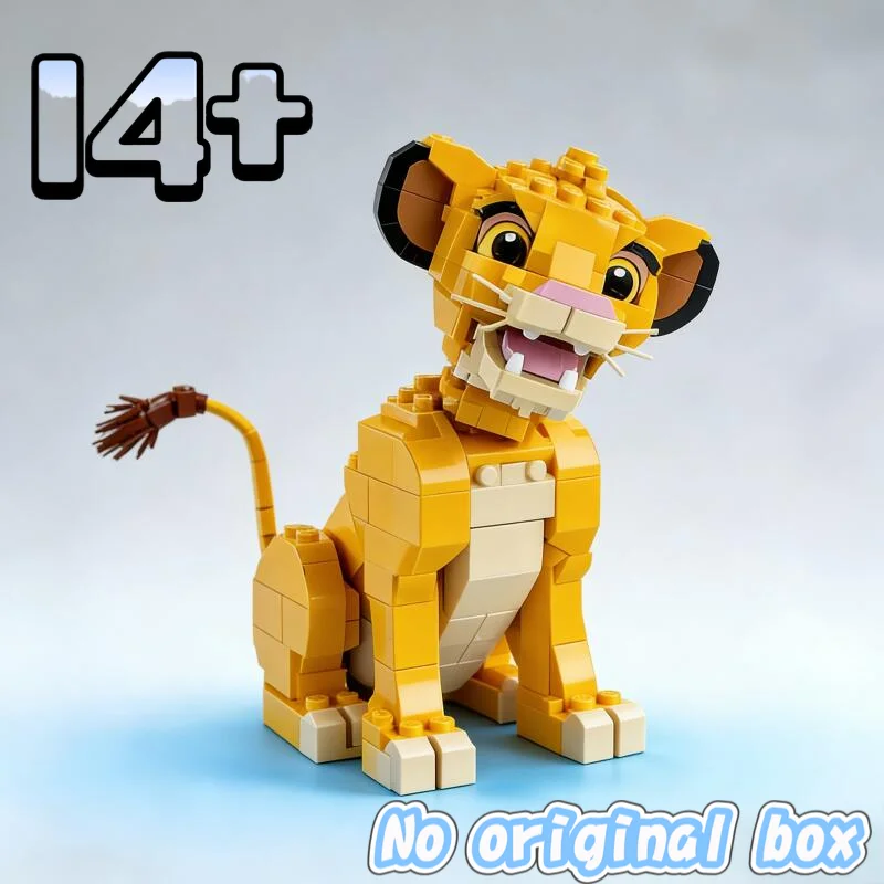 Nouveauté 2026 : Ensemble de blocs de construction Roi Lion de la savane, 1445 pièces, compatible avec 43247, idéal pour les garçons et les filles, cadeaux de Noël