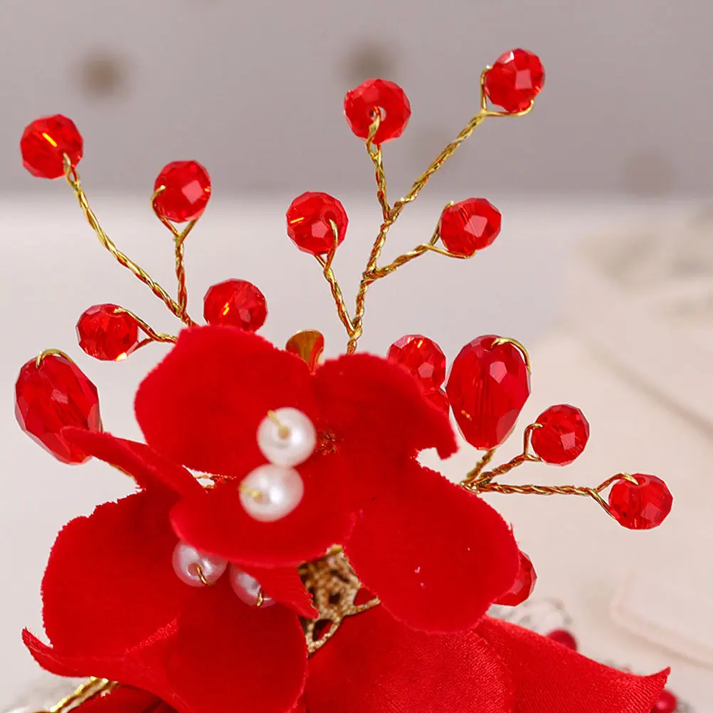 

Red Flower Clips Beautiful Hair Accessories for Women Party Hawaii Daily Life Appointment Flower Hairpin Elegant Styling