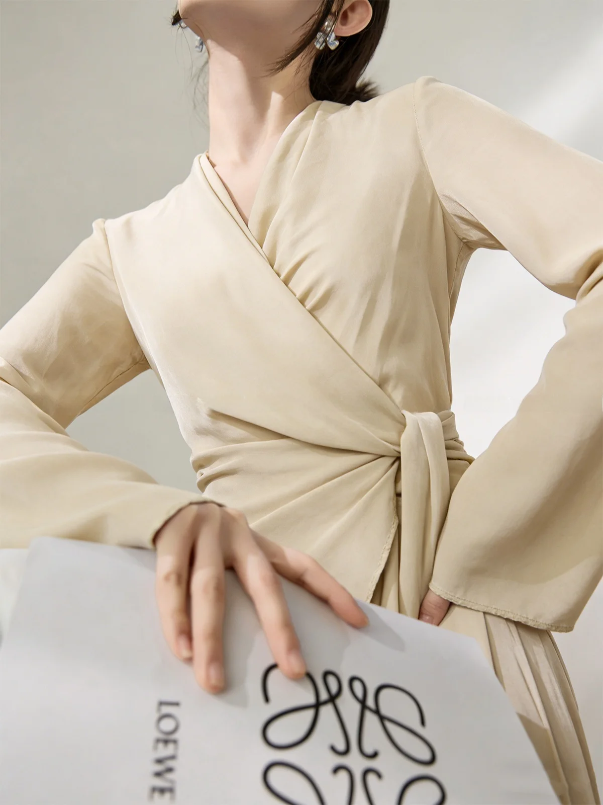 

Lulu Korean Style Cross Tie Design Women's Two-Piece Set Summer Casual High Waist Long Pants Short Sleeve A-Line Skirt