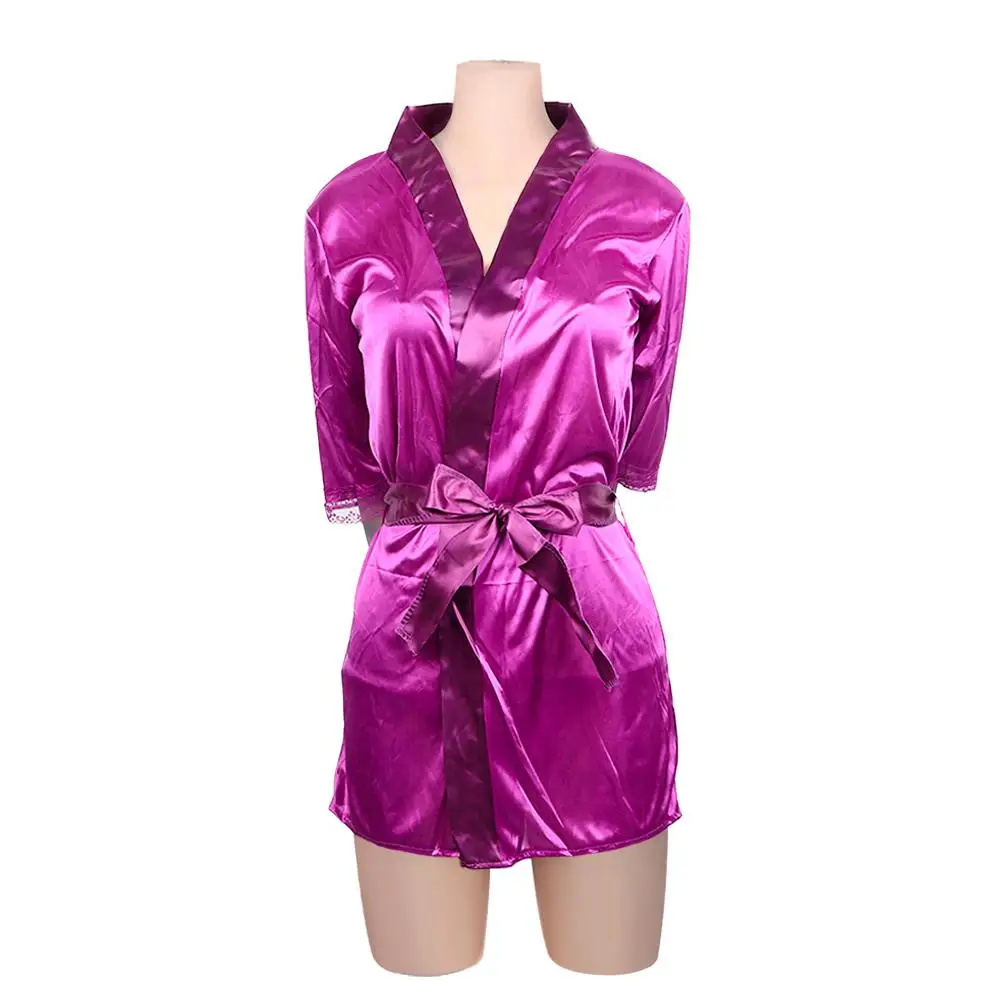 

G-string Satin Lace Pajamas Robe Sleepwear Underwear Lingerie Nightdress