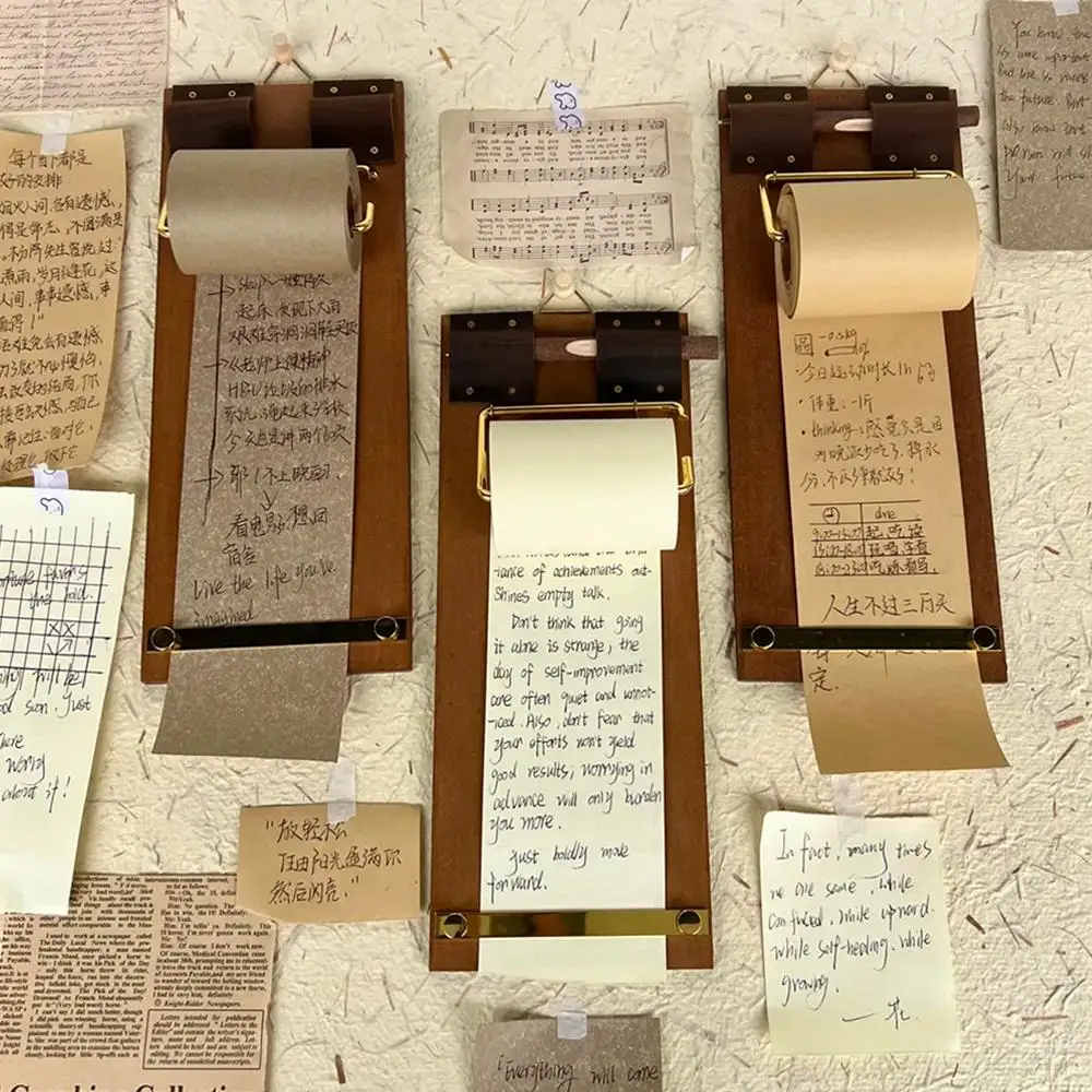 الرجعية مذكرة الوسادة مشبك لوح يمكن المسيل للدموع ملاحظات لاصقة ورقة مذكرة مجلس كليب مذكرة ورقة المسيل للدموع غير لزجة فارغة مذكرة خشبية الوسادة