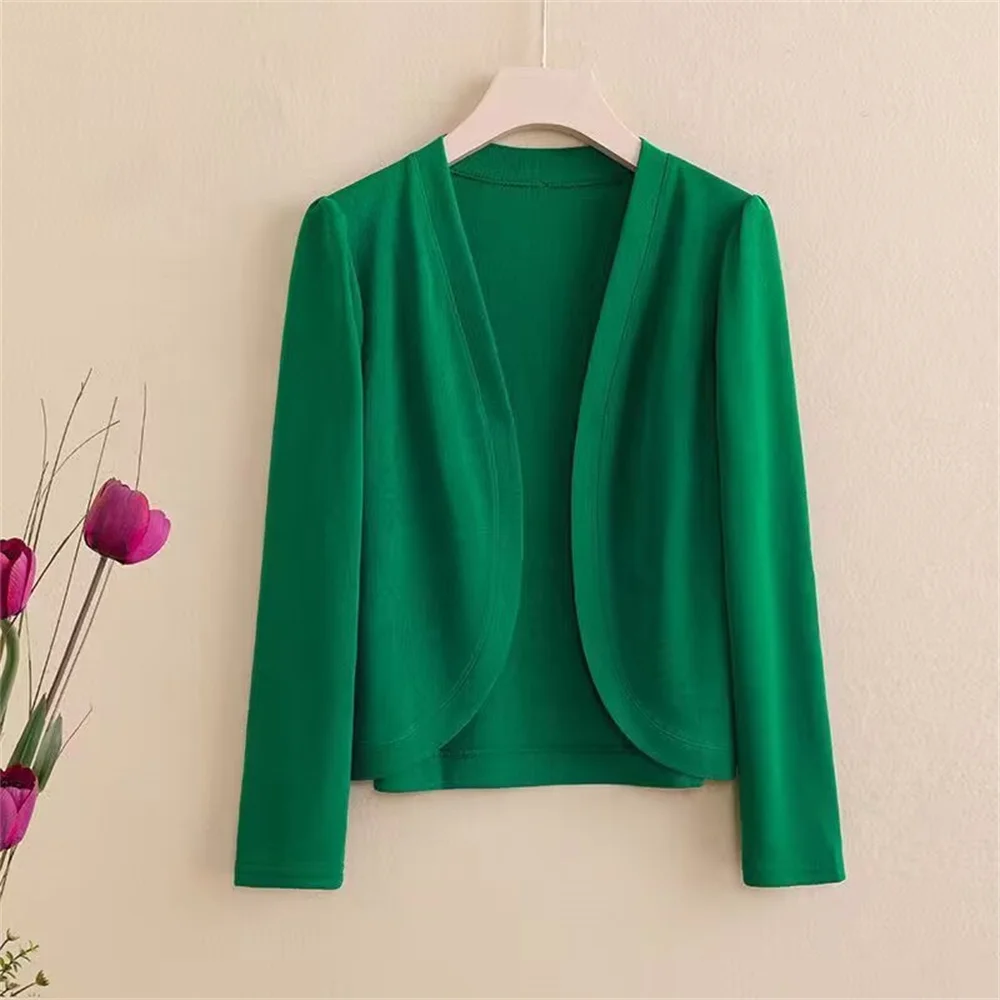 Fashion Spring Summer New Ladies jacket Ice Silk Knit Cardigan Middle-Aged Mothers Solid Color Shawl Hollow Sunscreen Coat Tops