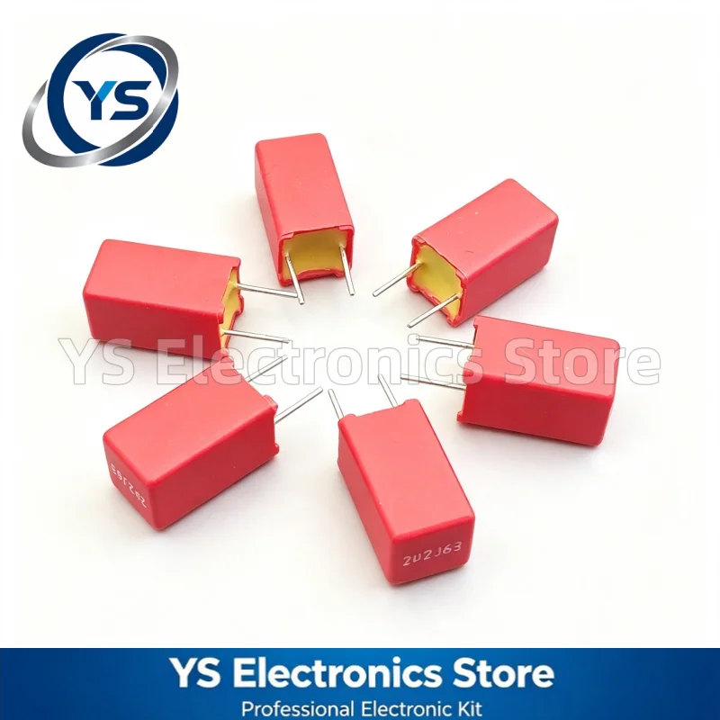 2-10pcs WIMA RED MKS2 63V2.2UF Film Capacitor 63V 2.2UF 63V225 2U2 5mm Hi-Fi Audio Capacitors NEW High Quality Original