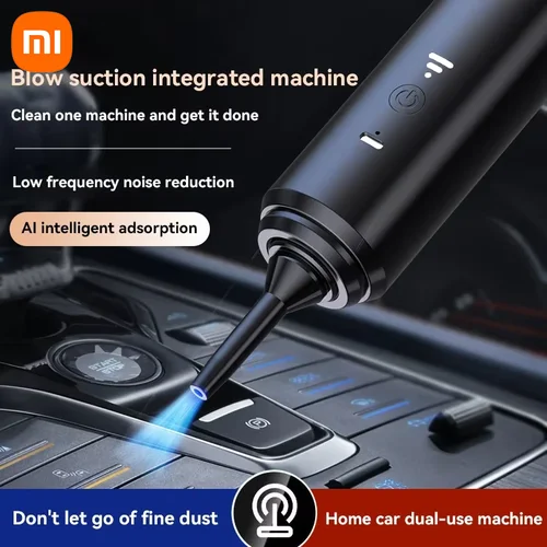 Imagen 2 del producto Xiaomi nuevo aspiradora de coche, venta al por mayor, Mini soplador portátil inalámbrico de mano 4 en 1, aspiradora de coche, accesorios para uso doméstico y coche