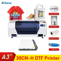 A3+ DTF Printer For Epson XP600 Transfer Printer Direct to Film Printing Machine with DTF Oven For T shirt Textile dtf printer