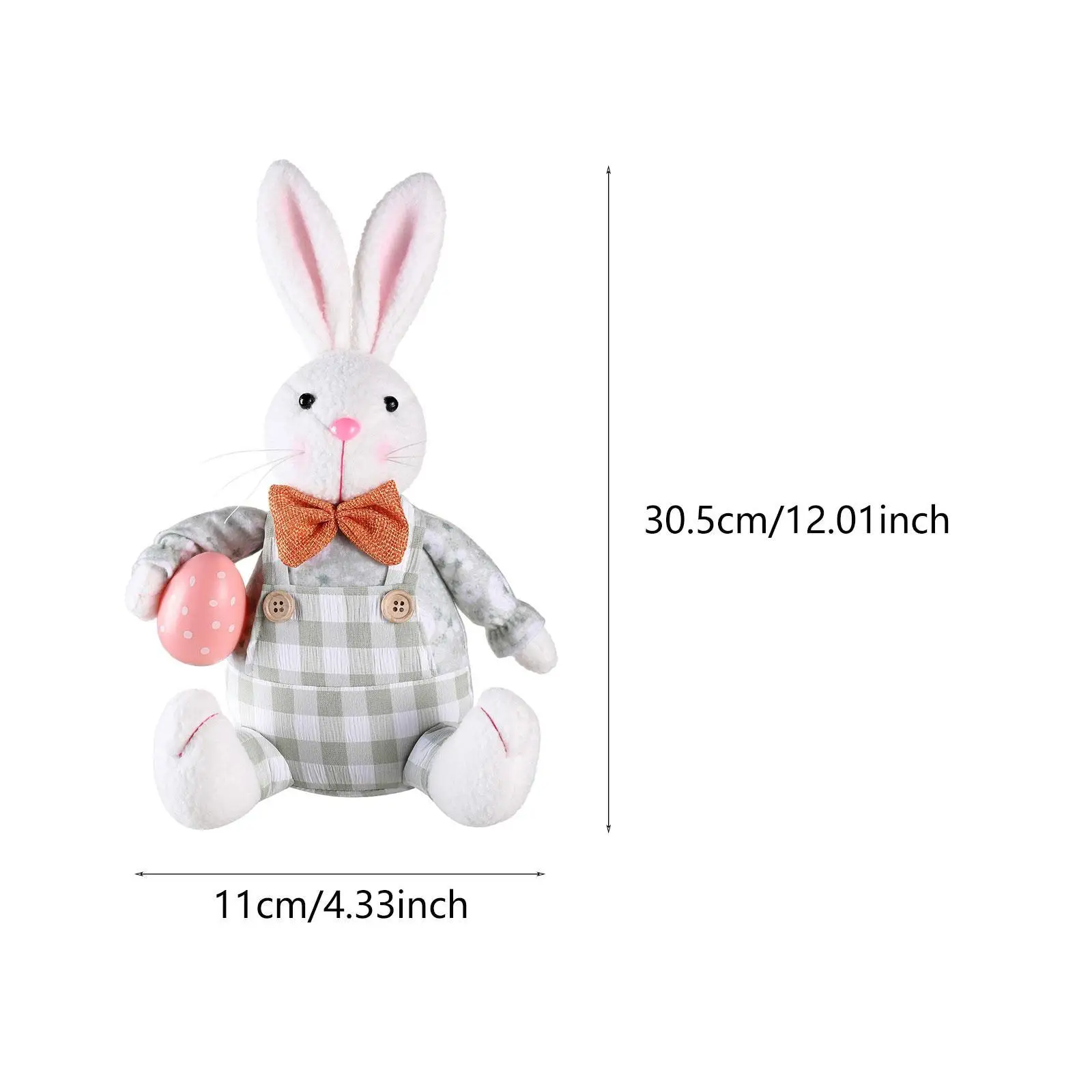 Easter Bunny Doll Decorative Artwork Animal Doll for Entrance Home Spring