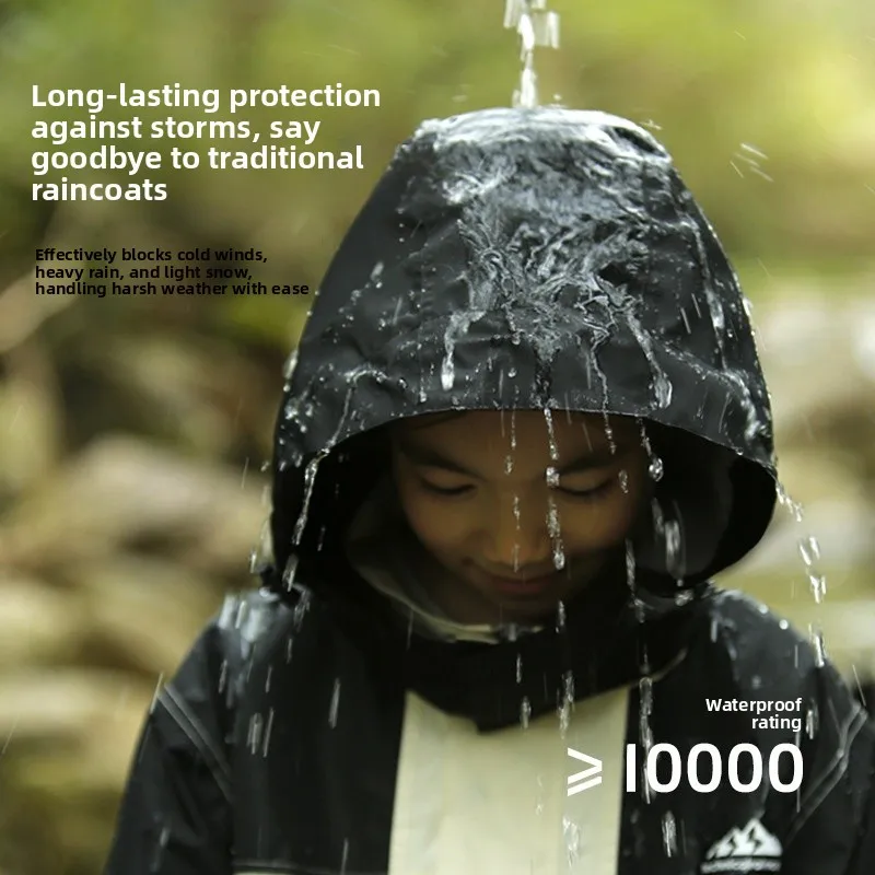 

Children's Raincoat And Rain Pants Set Separate Bicycle Riding Rainwear Waterproof Heavy Rain Protection for Boys And Girls