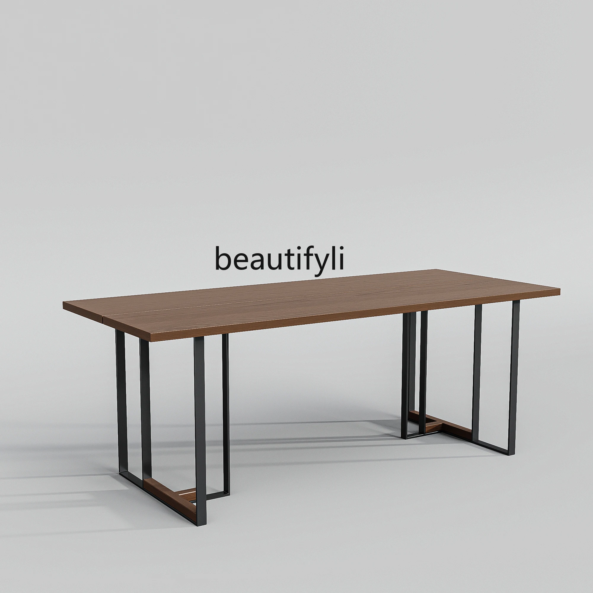 

Nordic Solid Wood Computer Desk Workbench Long Conference Table Integrated Simple Modern Home Study Desk