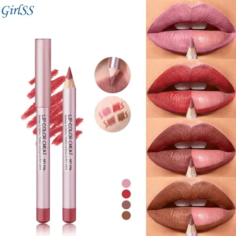Lip Color Cheat Waterproof Lip Liner Makeup Easy to Color Lip Liner Pencil Lasting Lipstick Lip Pencil T4MB