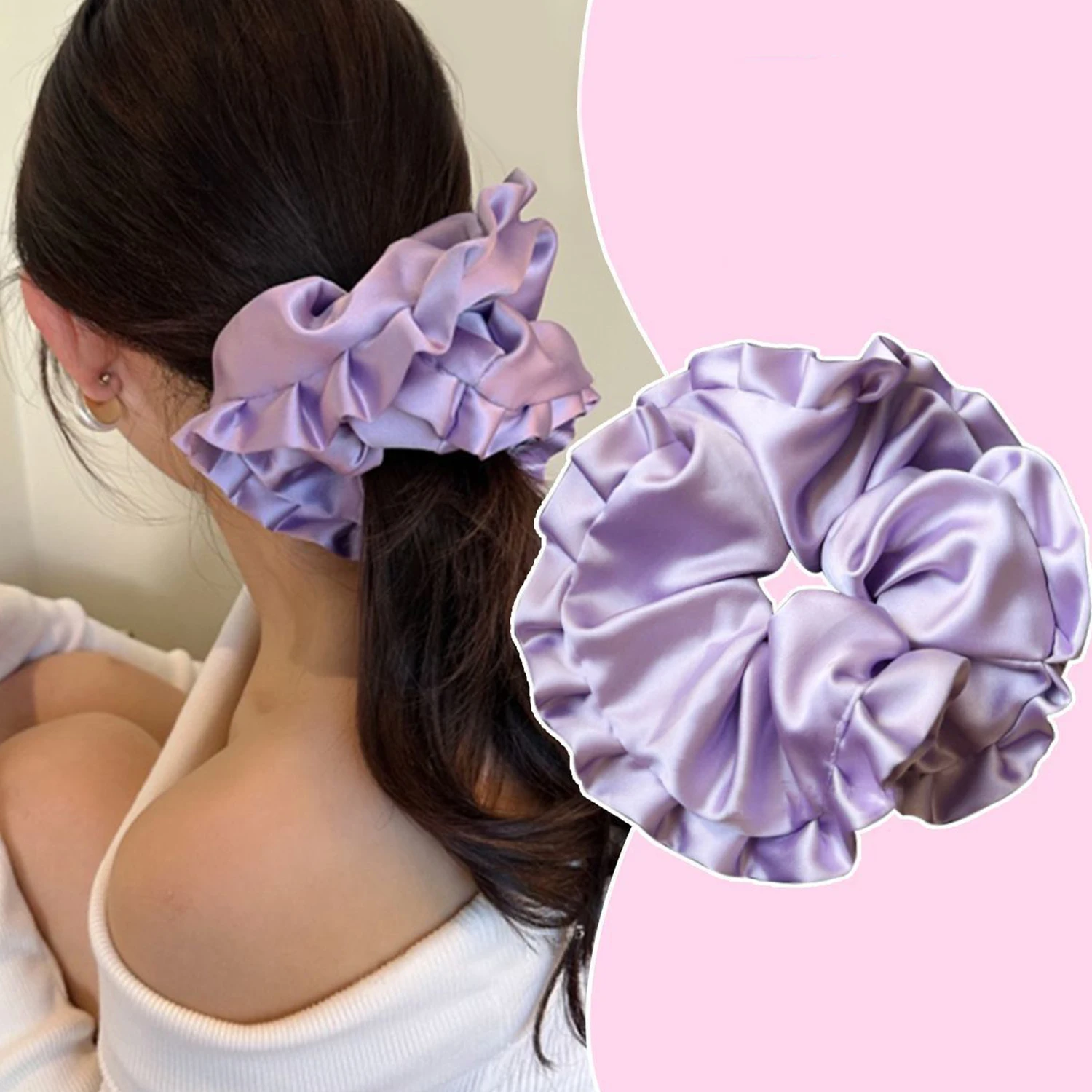 Brand Vintage Scrunchie Women Elastic Hair Bands Elegant Scrunches Designers Hair Tie Ponytail Hair Accessories