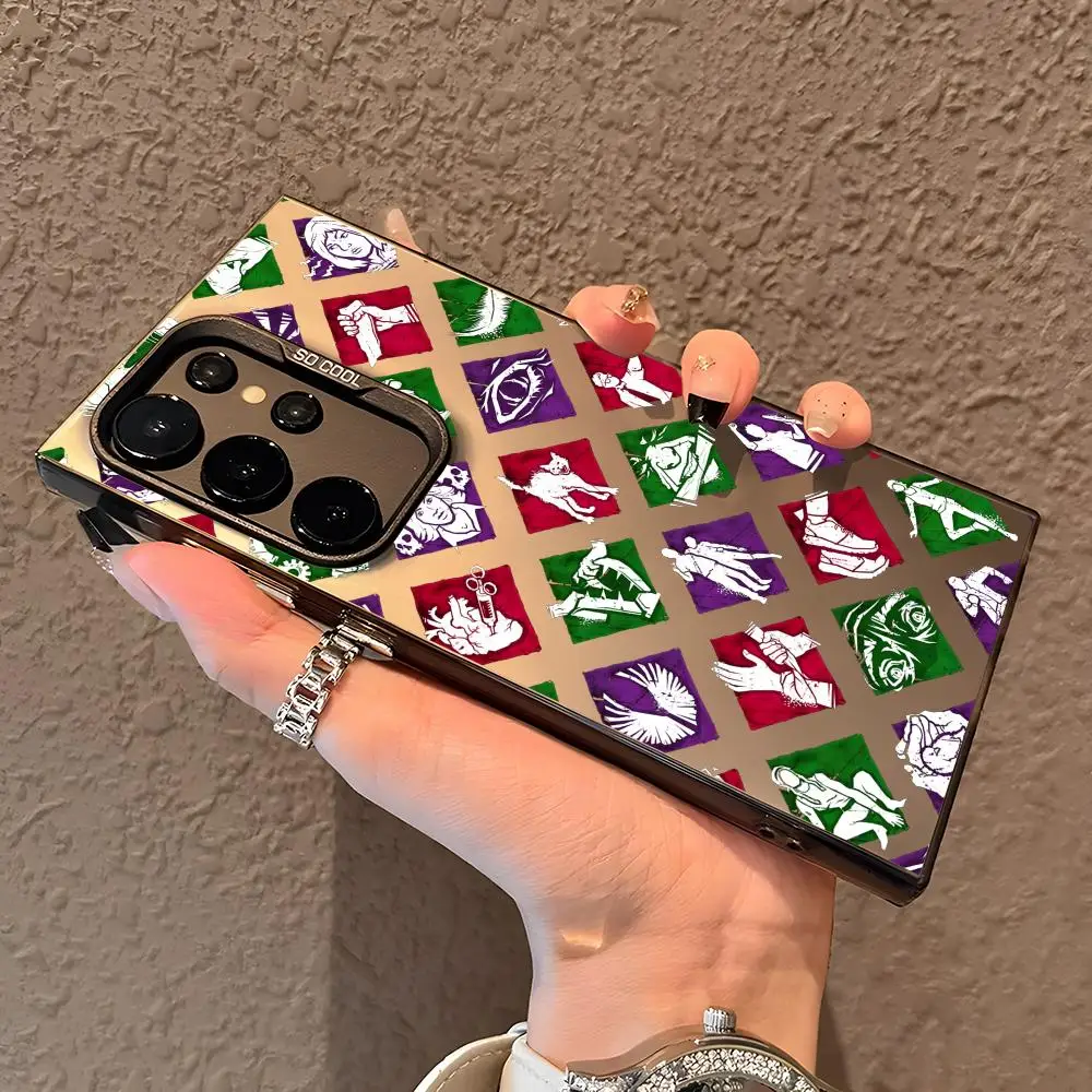 Jogo d-dead by d-daylight caso de telefone para samsung galaxy s25 edge s24 s23 s22 s21 s20 ultra funda colorido prata caso de telefone
