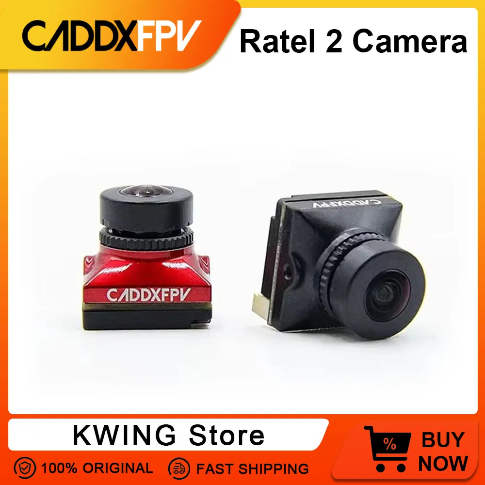 Caddx Ratel 2 V2 FPV Camera Ratel2 2.1mm Lens 1200TVL 16:9/4:3 NTSC/PAL Switchable 19*19mm Micro Lens For FPV Racing Drone