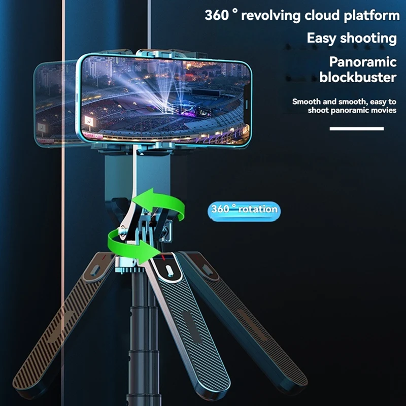 حامل ثلاثي القوائم لصور السيلفي بطول 1.8 متر، حامل قابل للطي لكاميرات الحركة والهواتف الذكية، توازن ثابت للتصوير المباشر