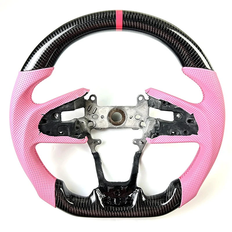 Customizable Carbon Fiber Sports-Style Steering Wheel for Honda CIVIC Odyssey All for Honda Models